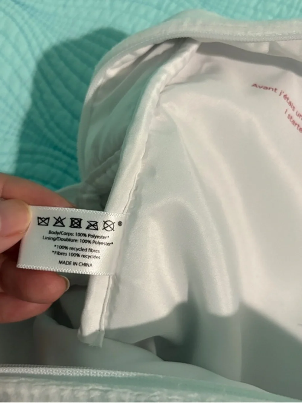 Clarins Cosemetics Pouch (made of 100% recycled fibers)